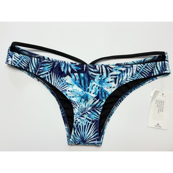 Rip Curl Other - Rip Curl Oasis Luxe Hipster Bikini Bottoms Blue Tropical Palm  Navy Medium New